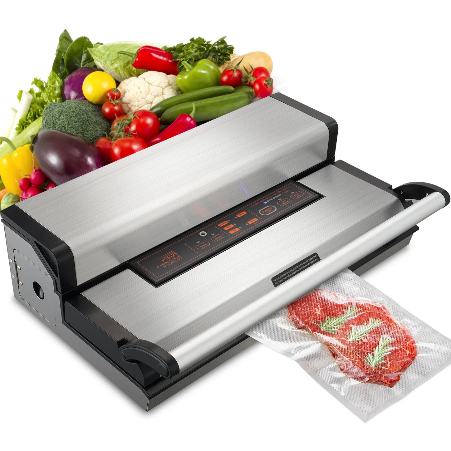 SucceBuy Multifunction Vacuum Sealer Machine With Bag Roll Cutter