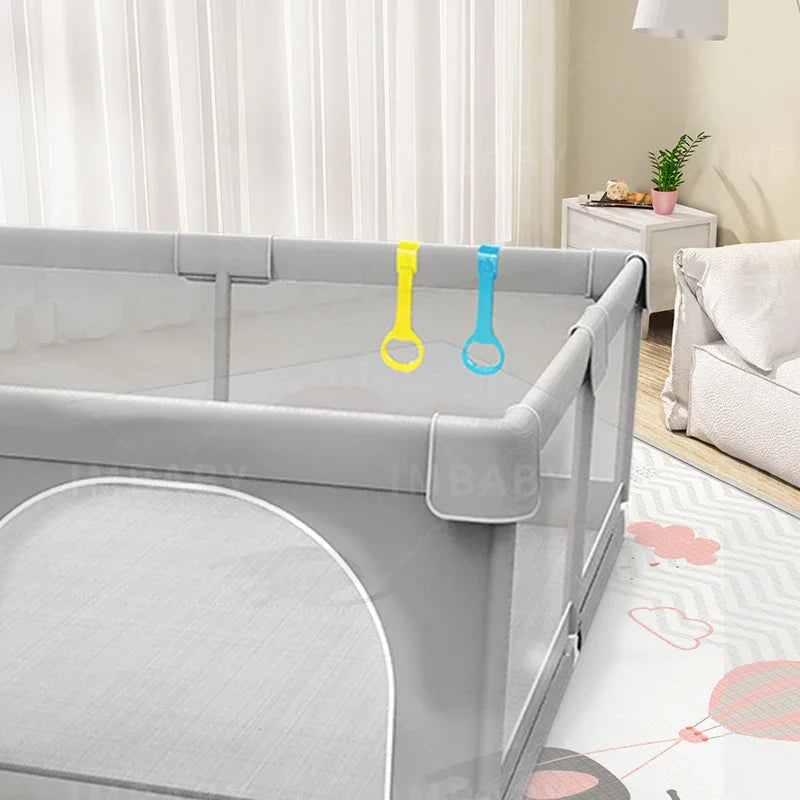 IMBABY Baby Playpen With Safety Barrier And Ball Box