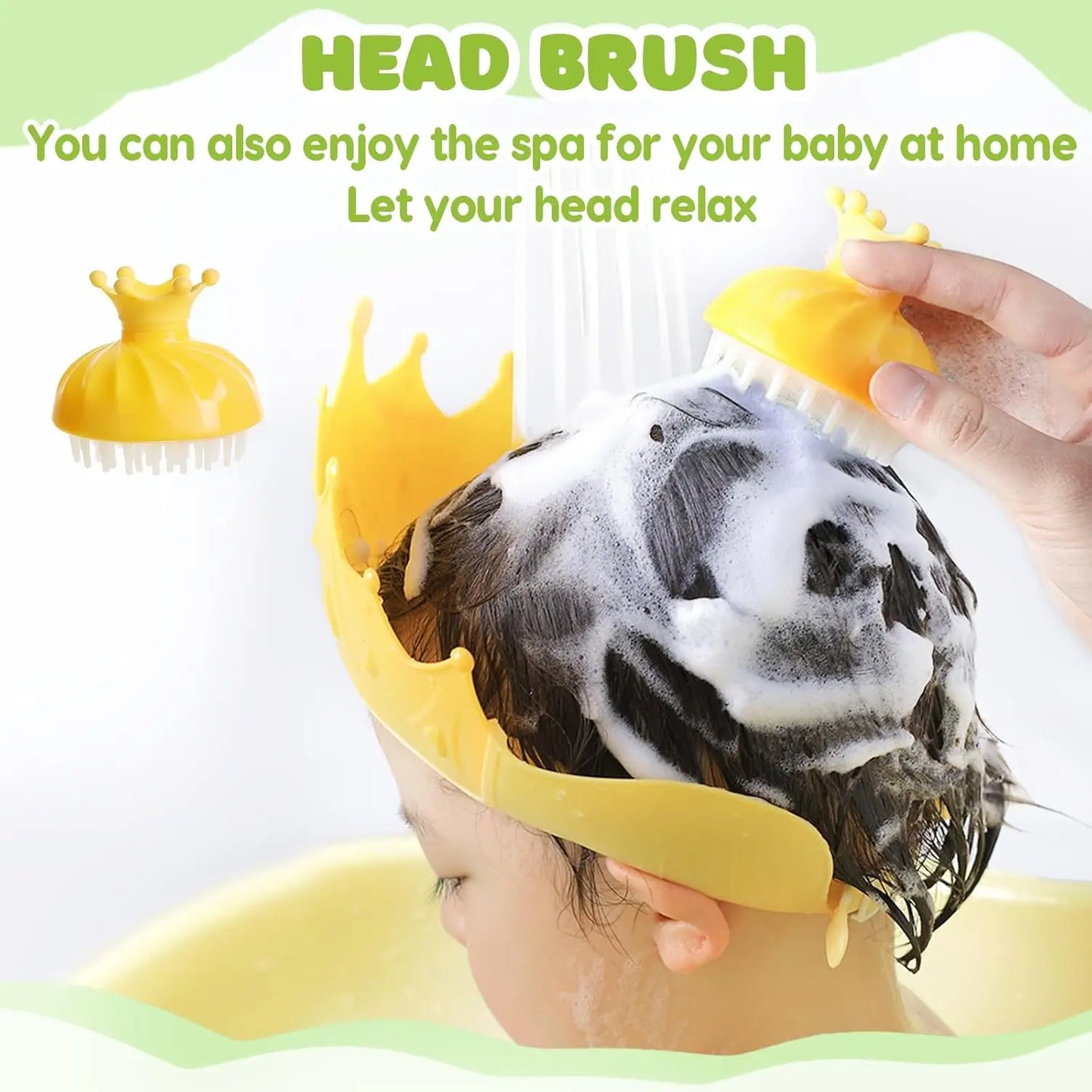 Foldable Baby Bath Tub With Cushion Thermometer And Shower Cap