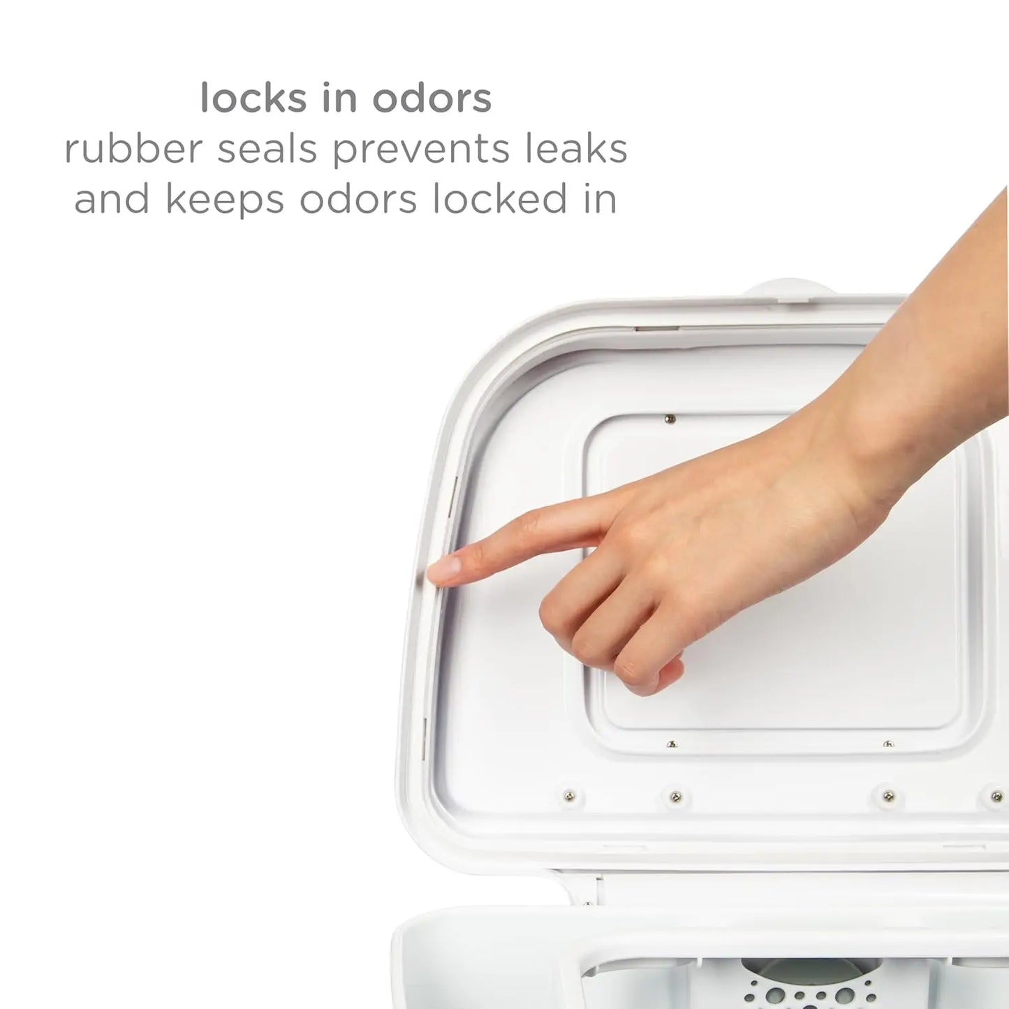 Stainless Steel Adult Diaper Pail With Odor Lock No Bags