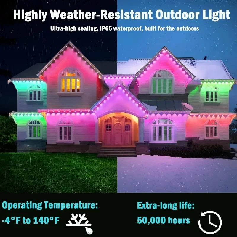 MIMIRGB Smart RGB Outdoor Eaves Light With Remote Decor