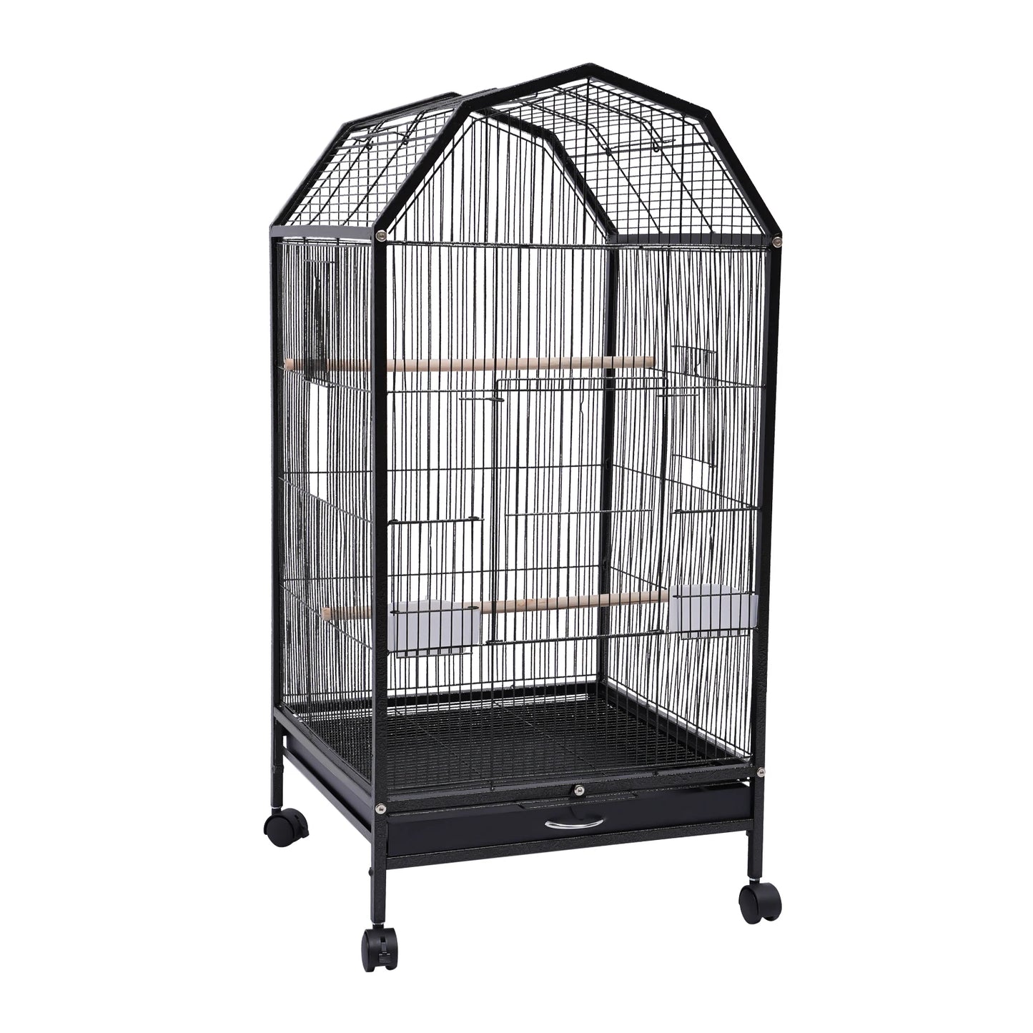 Durable Iron Bird Cage for Parrots Macaws and Finches