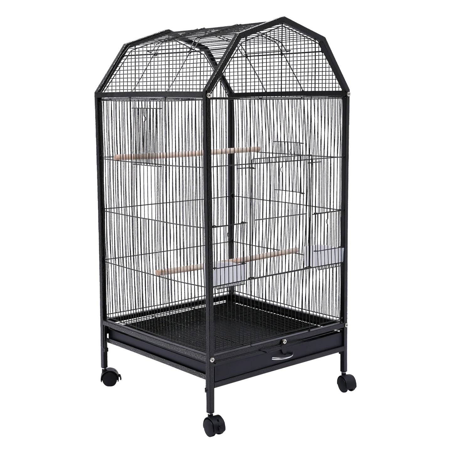 Durable Iron Bird Cage for Parrots Macaws and Finches