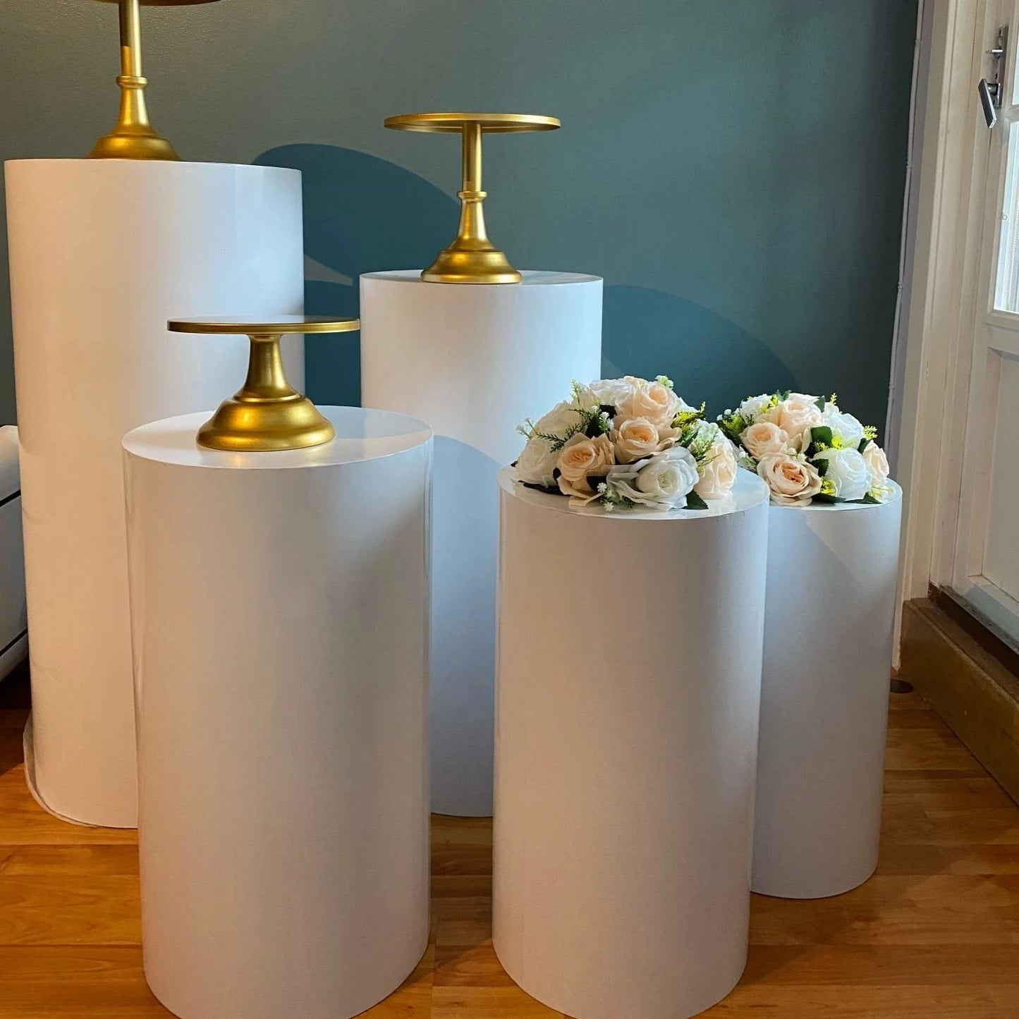 NONECN Cylinder Table Pedestals For Weddings And Parties