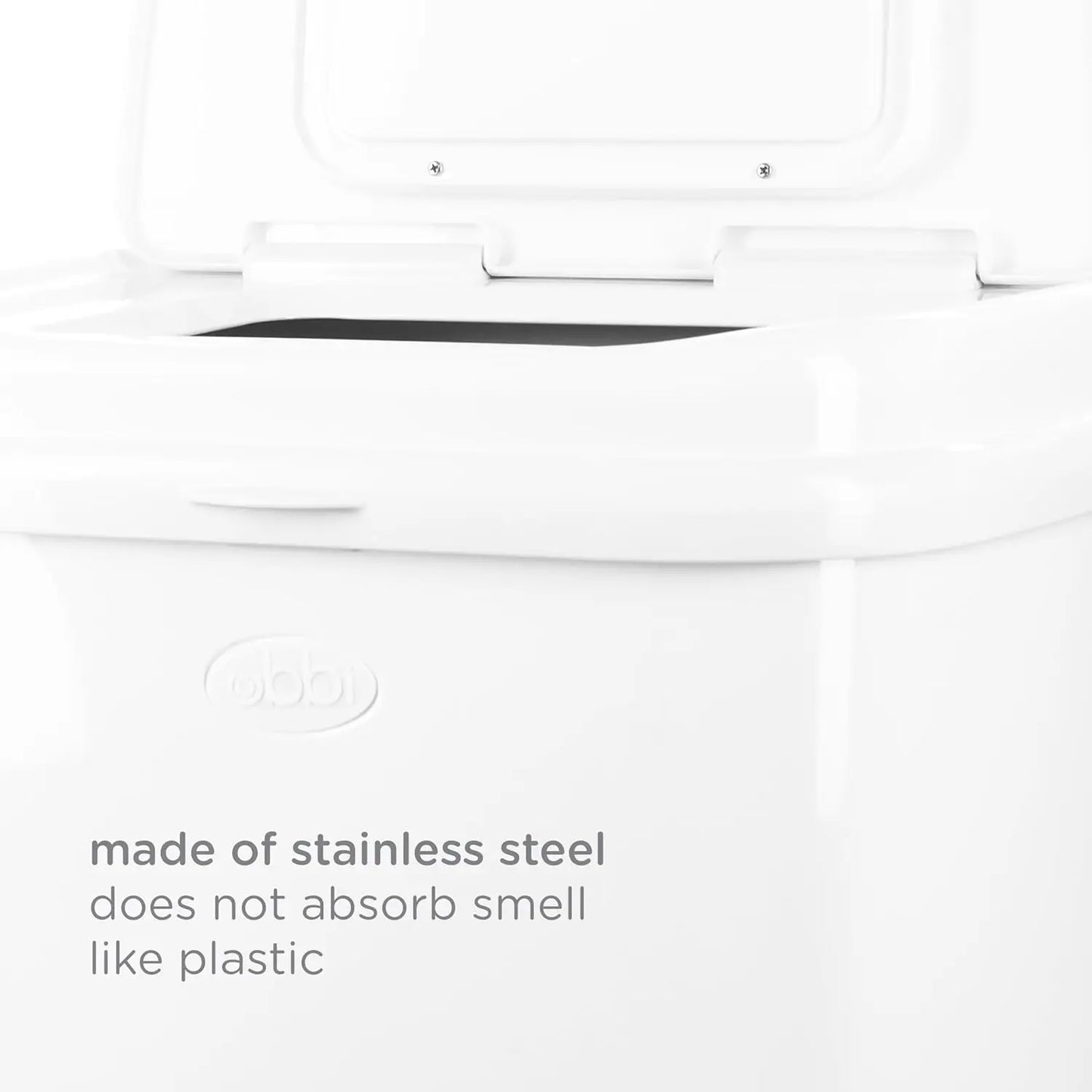 Stainless Steel Adult Diaper Pail With Odor Lock No Bags