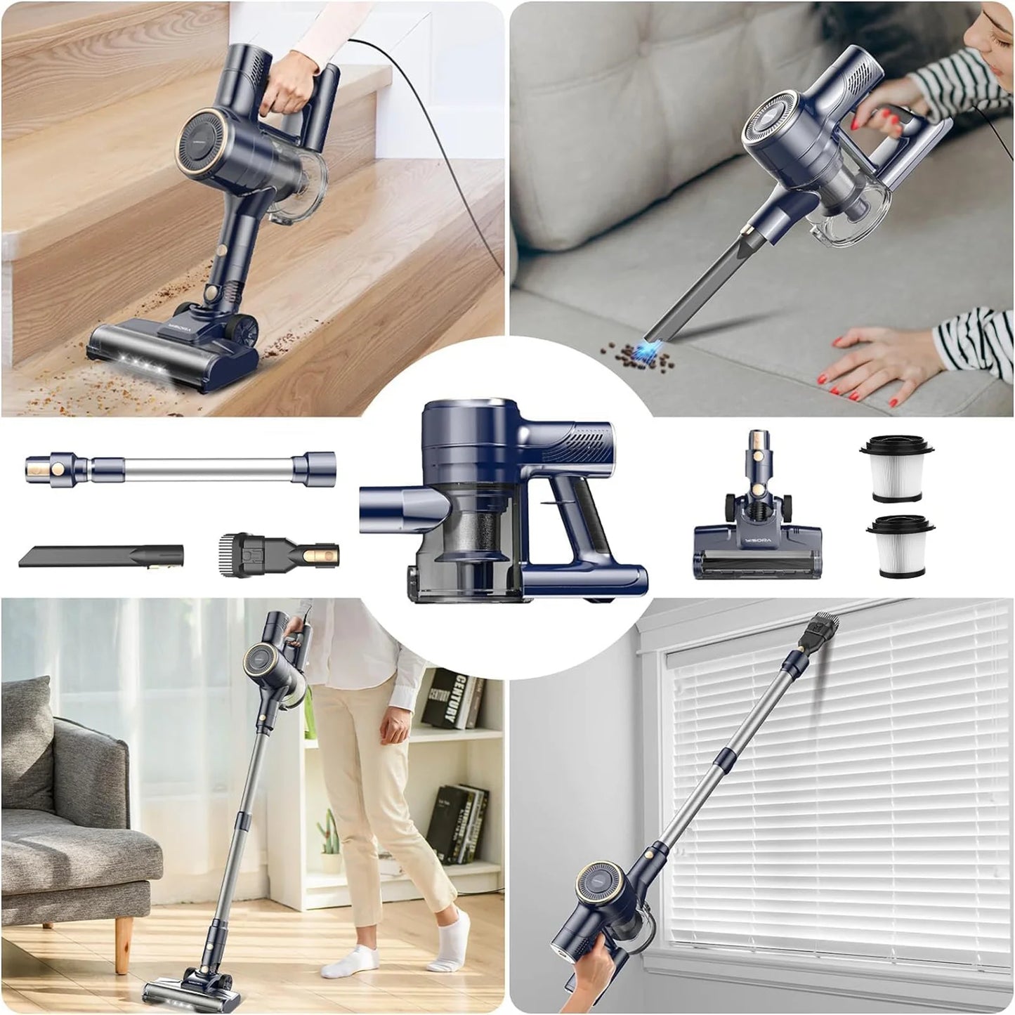 INSE I8 Corded Vacuum Cleaner For Floor Carpet Pet Hair