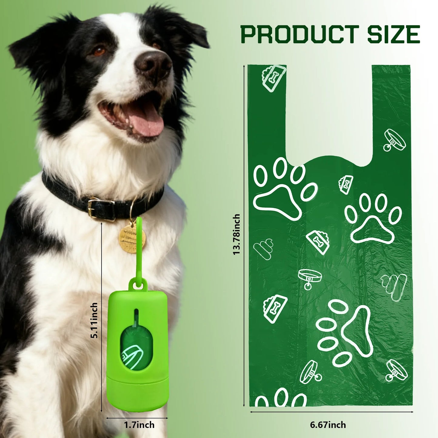 Pet Rhythm Photodegradable Handle Style Poop Bag Dispenser Fragrance