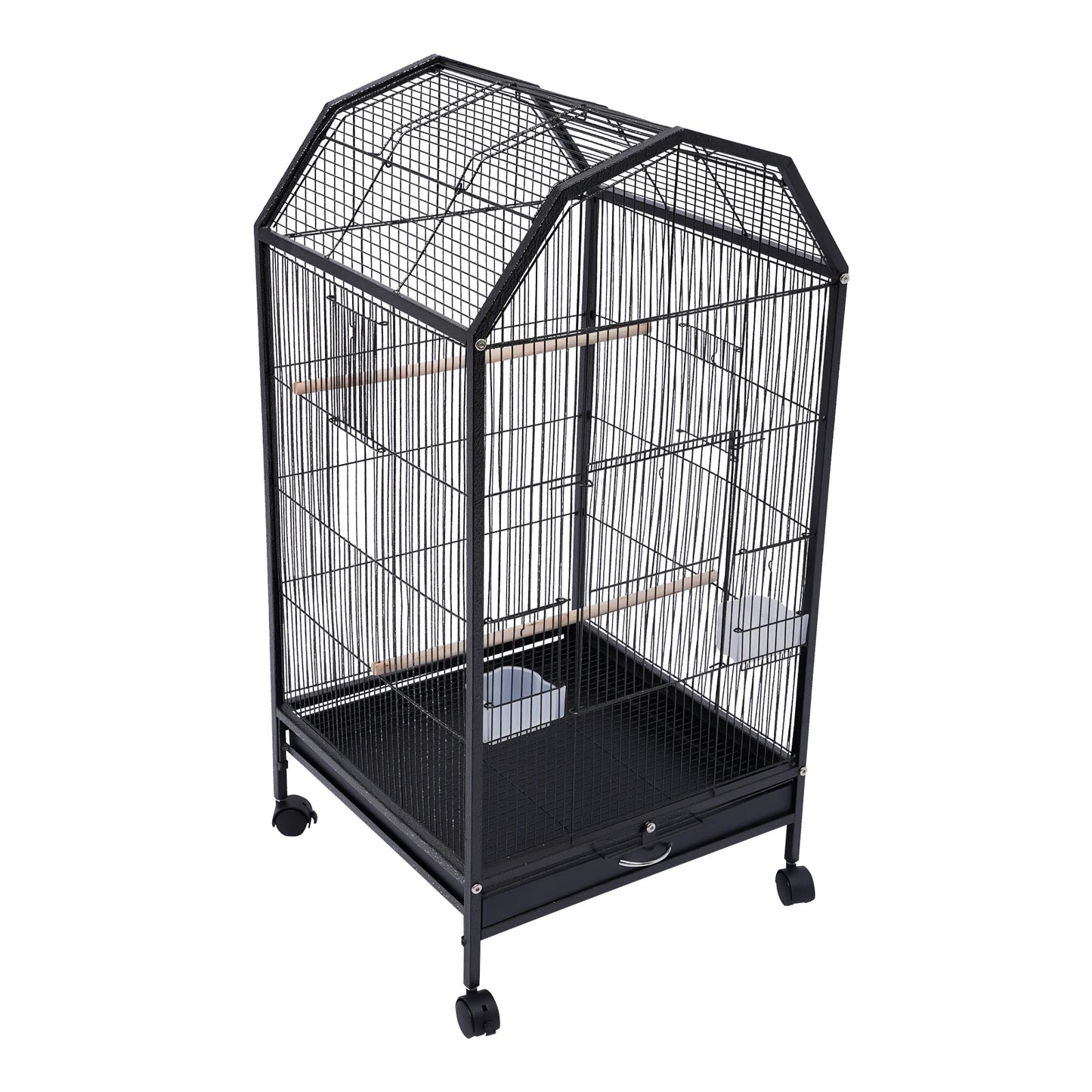 Durable Iron Bird Cage for Parrots Macaws and Finches