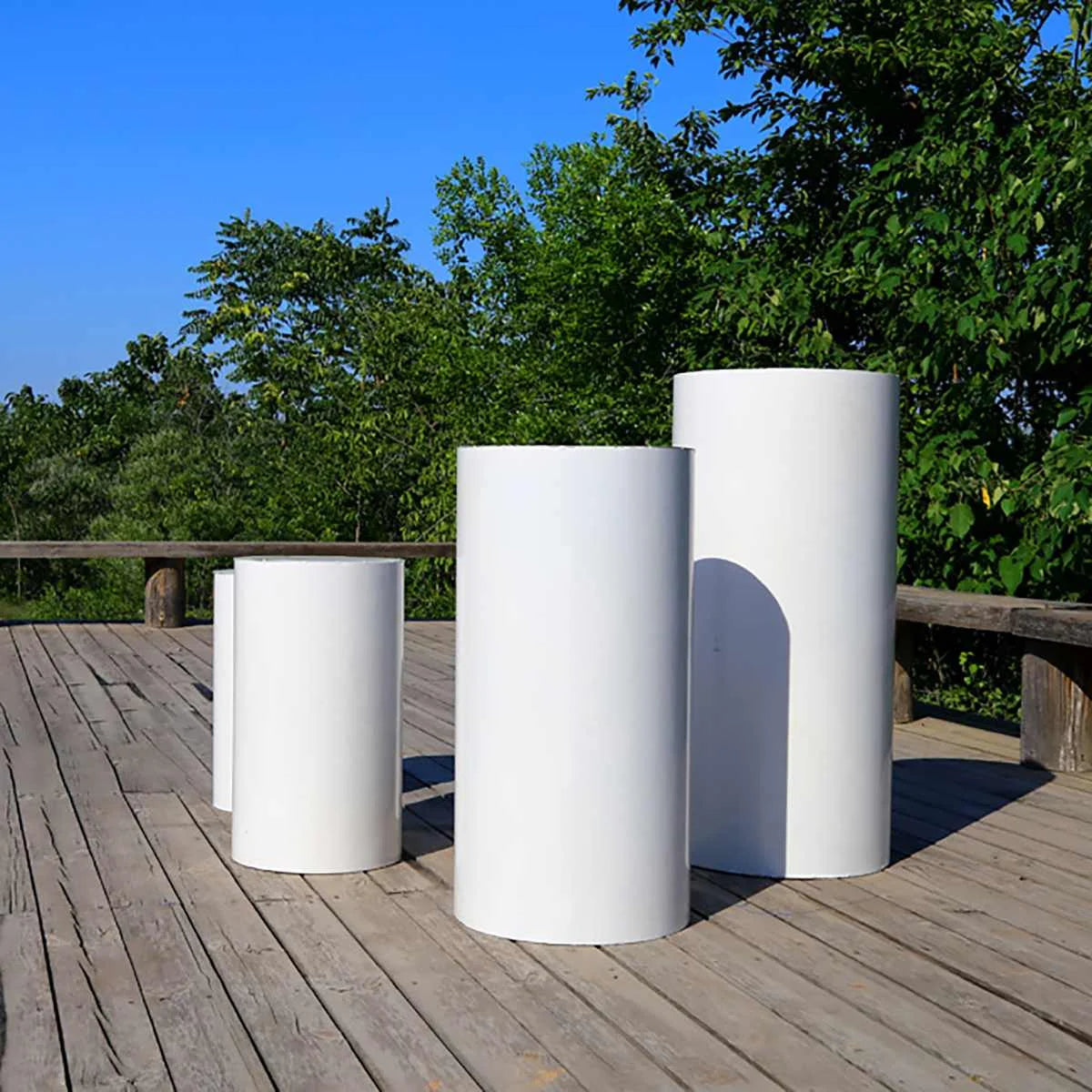 NONECN Cylinder Table Pedestals For Weddings And Parties