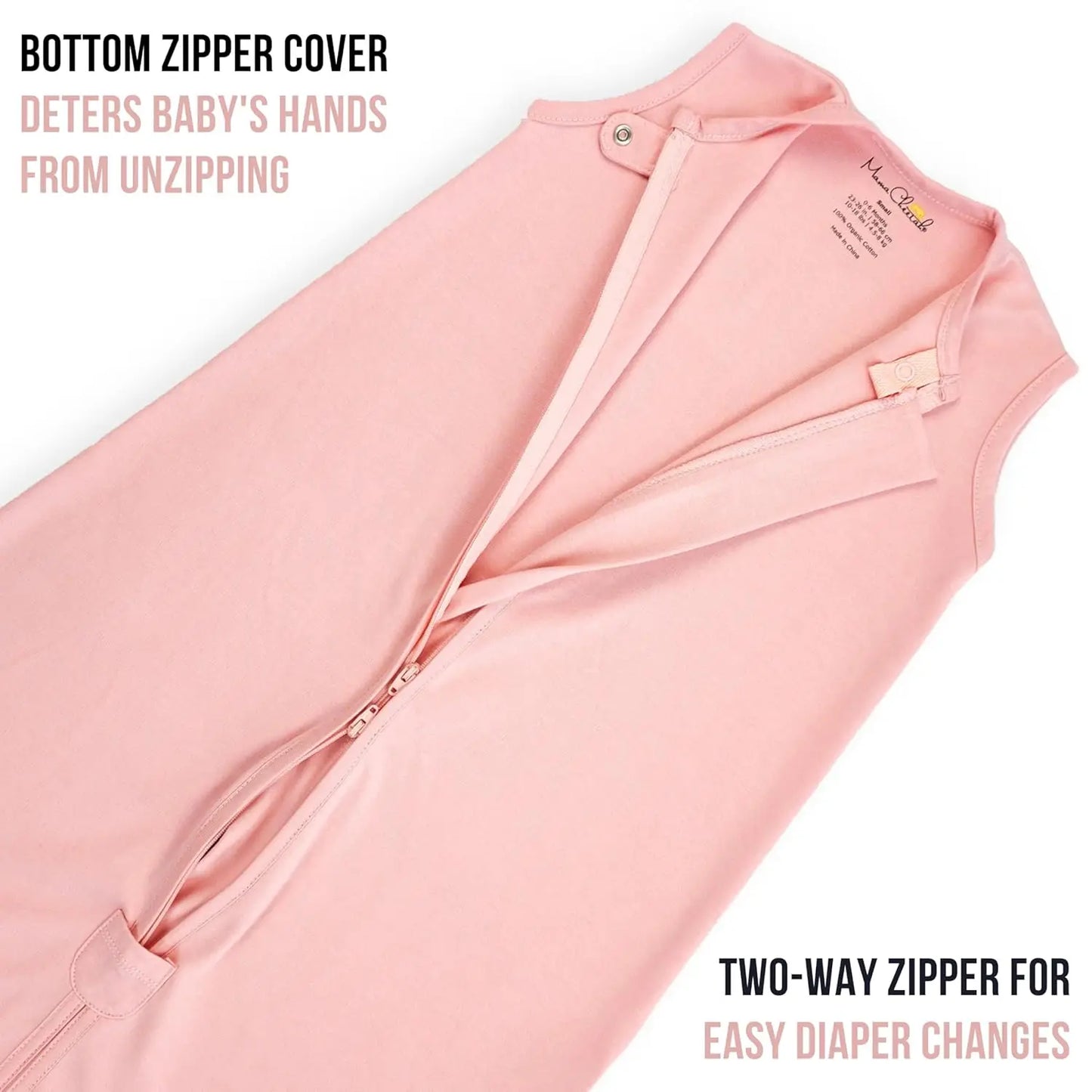 Organic Cotton Baby Sleep Sack Wearable Blanket 6-12 Months