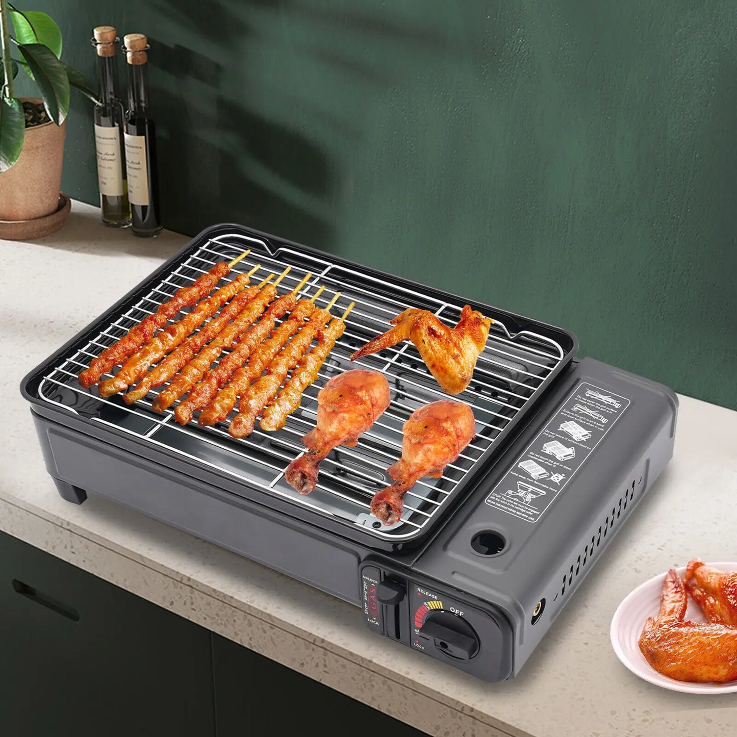 Butane Portable Camping Grill Stove for Outdoor Cooking