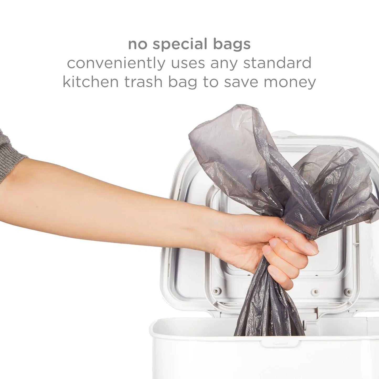 Stainless Steel Adult Diaper Pail With Odor Lock No Bags