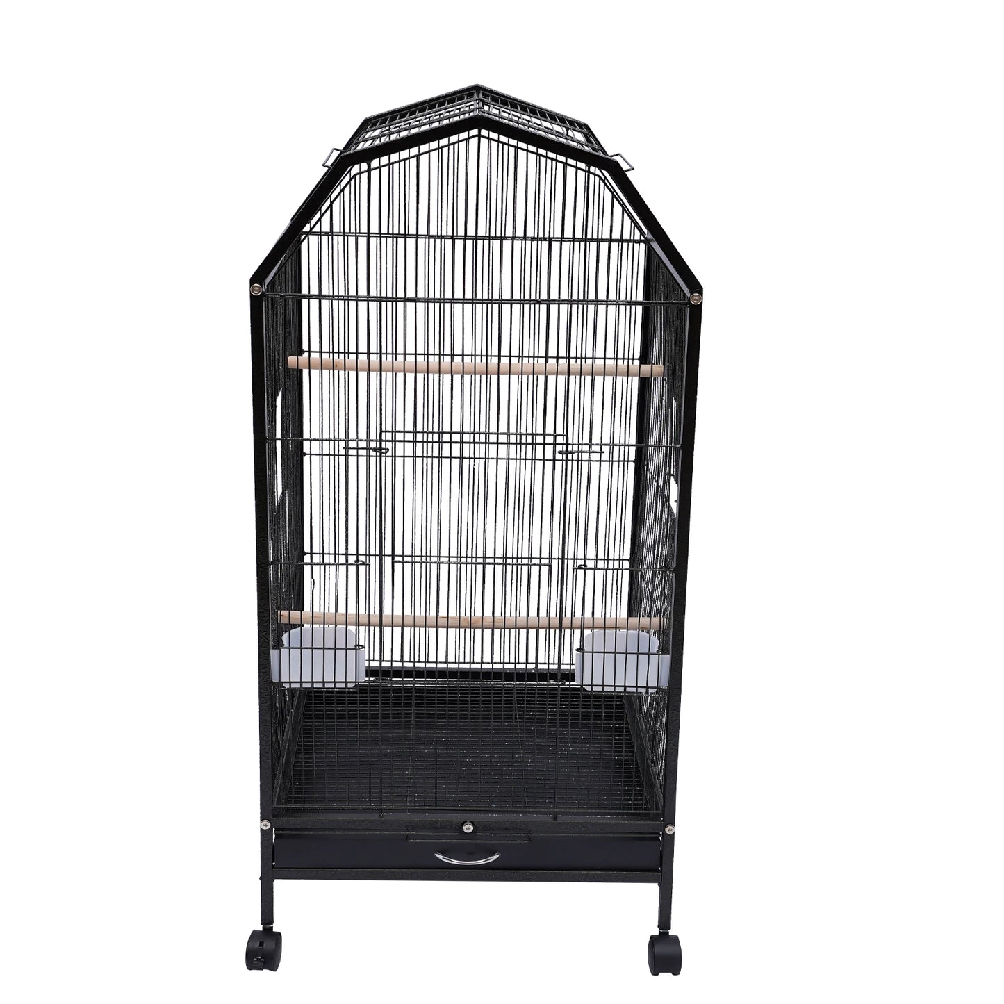 Durable Iron Bird Cage for Parrots Macaws and Finches